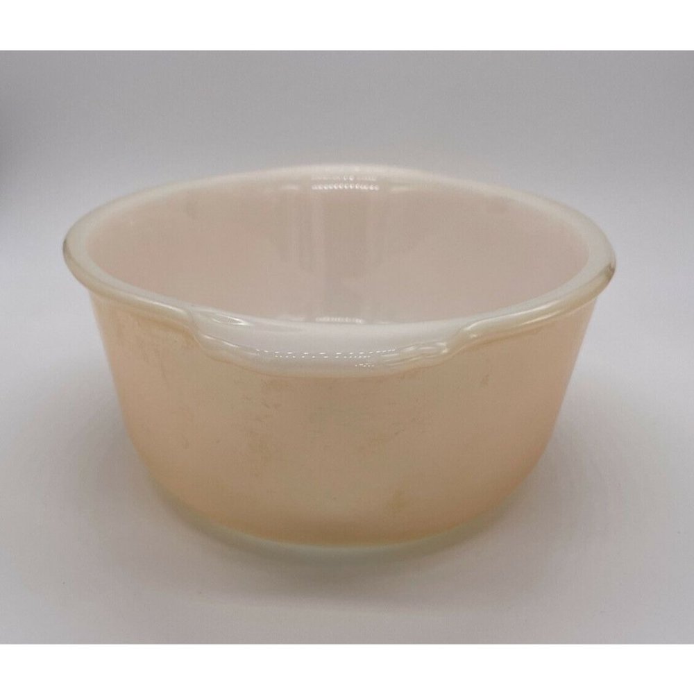 VINTAGE FIRE KING PEACH LUSTER CASSEROLE DISH & SOUP BOWL W/ LID.